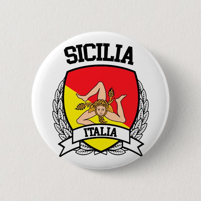 Badge Rond 5 Cm Sicilia (Devant)