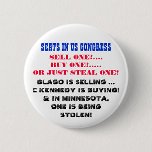 BADGE ROND 5 CM SIÈGES DANS LA VENTE UNE DU CONGRÈS DES USA ?
