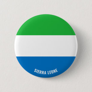 Badge Rond 5 Cm Sierra Leone Drapeau charmant patriotique