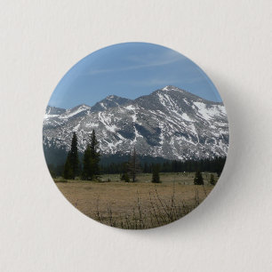 Badge Rond 5 Cm Sierra Nevada Montagnes I de Yosemite