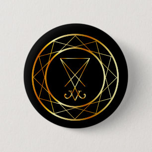 Badge Rond 5 Cm Sigil de Lucifer