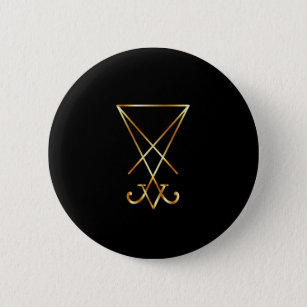 Badge Rond 5 Cm Sigil de Lucifer - Un symbole du satanisme