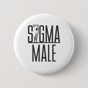 Badge Rond 5 Cm Sigma Homme Wolf Lone Loner Meme