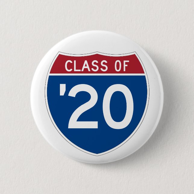Badge Rond 5 Cm Signal Interstate stylisé | Catégorie 2020 (Devant)