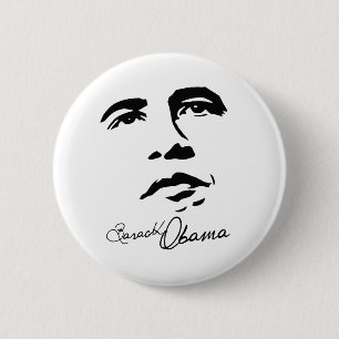 Badge Rond 5 Cm Signature de Barack Obama