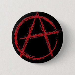 Badge Rond 5 Cm Signe d'anarchie