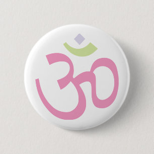 Badge Rond 5 Cm Signe d'aum