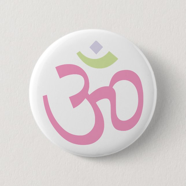 Badge Rond 5 Cm Signe d'aum (Devant)