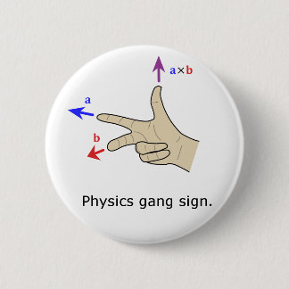 Badge Rond 5 Cm Signe de bande de physique de produit croisé de