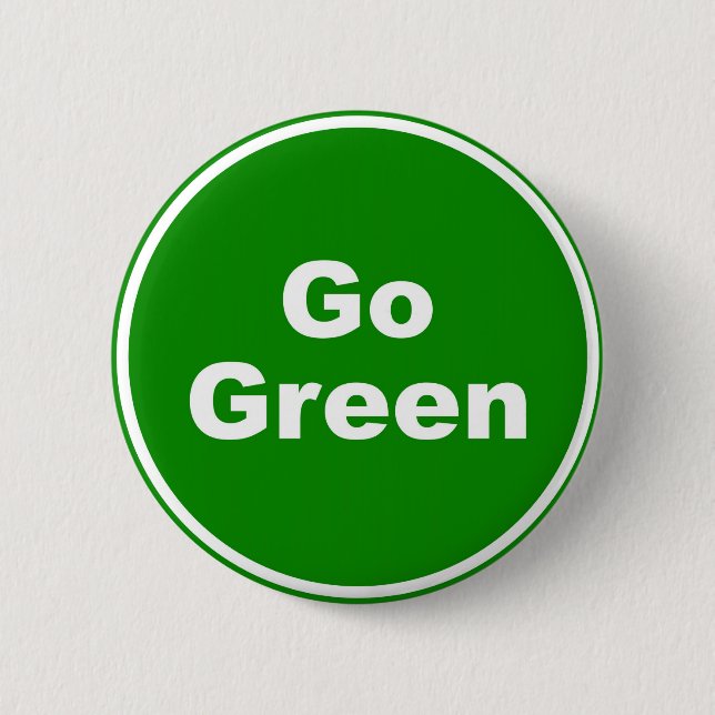 Badge Rond 5 Cm Signe de devenez écolo (Devant)