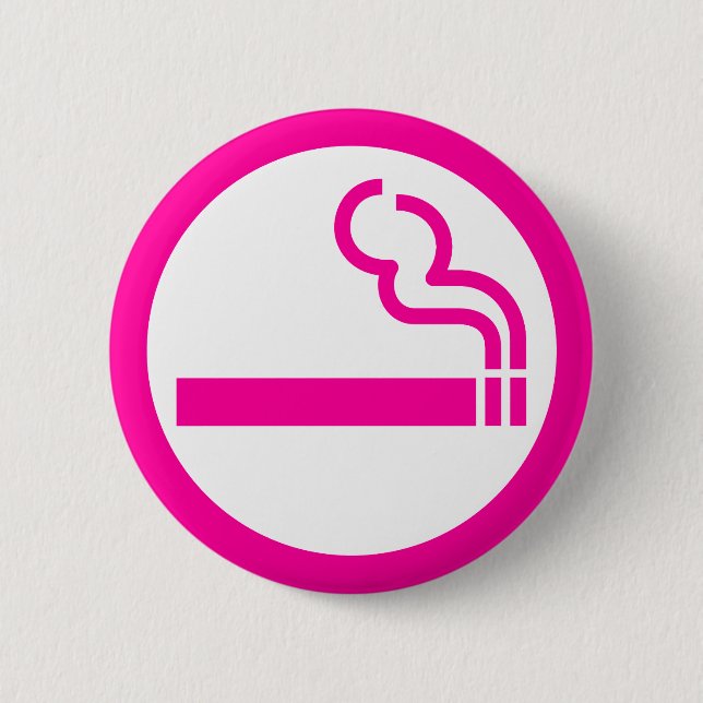 Badge Rond 5 Cm Signe de Japonais de 喫煙女性 de zone fumeur de dames (Devant)