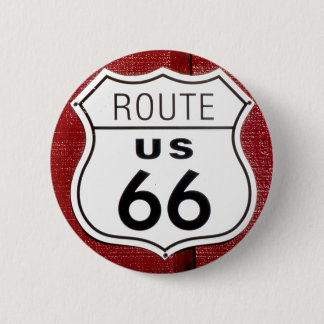 Badge Rond 5 Cm Signe de l'itinéraire 66
