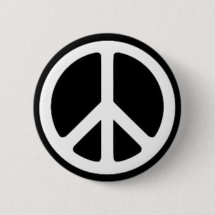 Badge Rond 5 Cm Signe de paix
