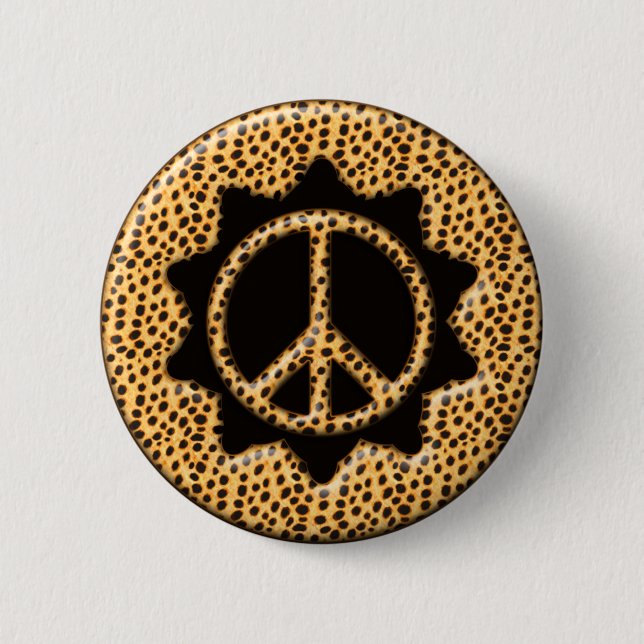 BADGE ROND 5 CM SIGNE DE PAIX DE GRAND CAT (Devant)