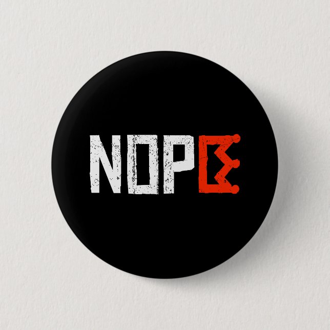 Badge Rond 5 Cm Signe de protestation anti-rois Horizontal gras (Devant)