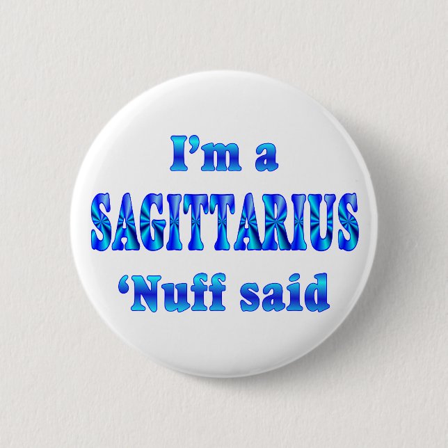 Badge Rond 5 Cm Signe de zodiaque de Sagittaire (Devant)