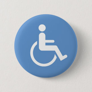 Badge Rond 5 Cm Signe HANDICAPÉ