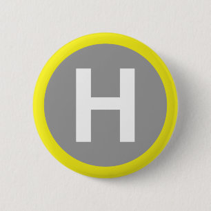 Badge Rond 5 Cm SIGNE Helipad