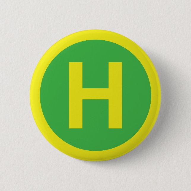 Badge Rond 5 Cm SIGNE Helipad (Devant)
