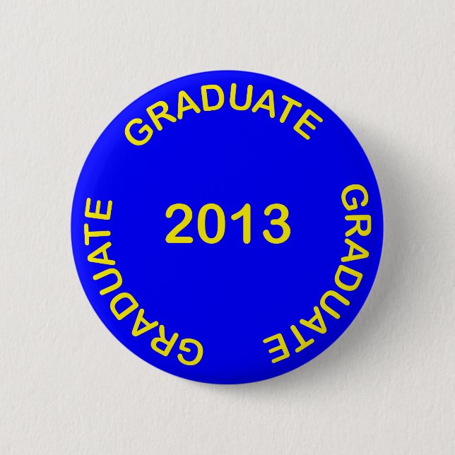 BADGE ROND 5 CM SIGNE JAUNE 2013 (Devant)