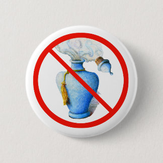 Badge Rond 5 Cm Signe tiré par la main : Aucun parfum