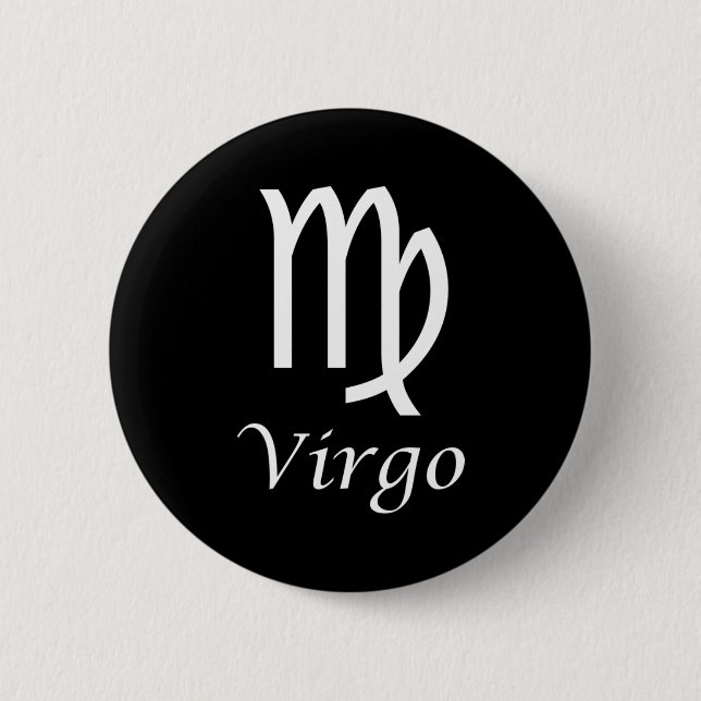 Badge Rond 5 Cm SIGNE Zodiaque 'Virgo' (Devant)