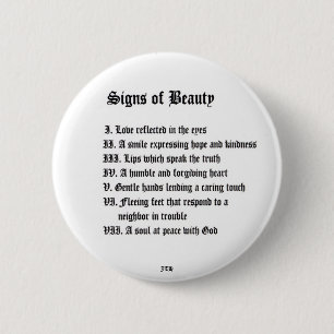Badge Rond 5 Cm Signes de beauté