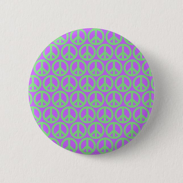 Badge Rond 5 Cm Signes de paix (Devant)
