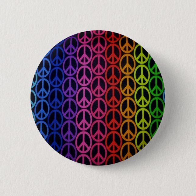 Badge Rond 5 Cm Signes de paix (Devant)