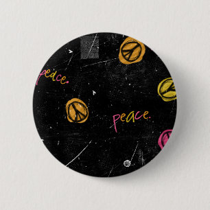 BADGE ROND 5 CM SIGNES DE PAIX