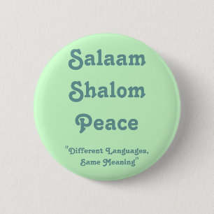 Badge Rond 5 Cm Signification de bouton de paix