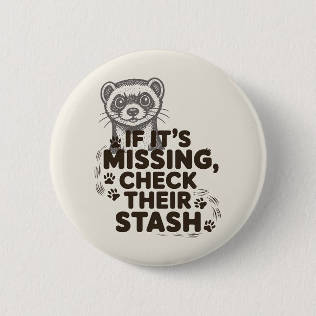 Badge Rond 5 Cm S'il est manquant, vérifiez leur réserve (Devant)