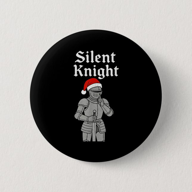 Badge Rond 5 Cm Silent Santa Knight Christmas Holiday Xmas Theme M (Devant)