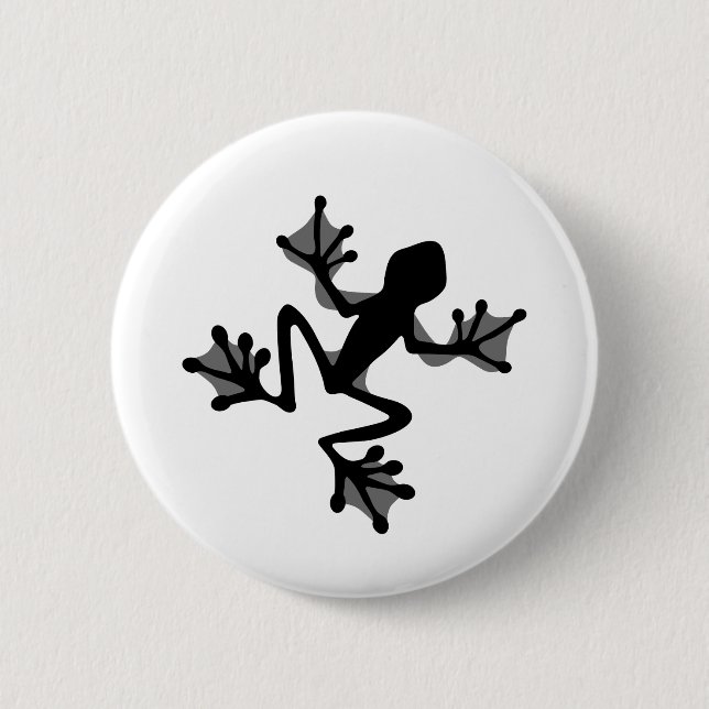 Badge Rond 5 Cm Silhouette de Frog (Devant)