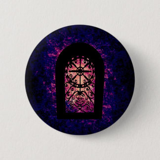 Badge Rond 5 Cm Silhouette de porte en cristal