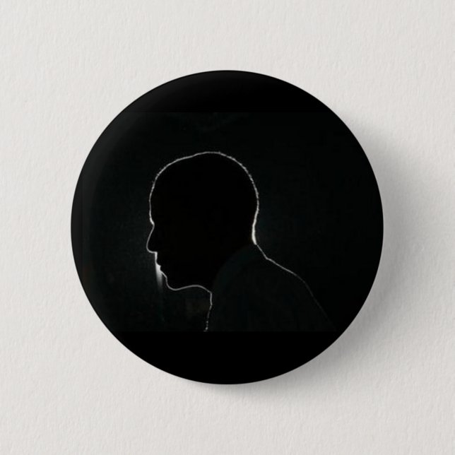 Badge Rond 5 Cm silhouette d'obama (Devant)