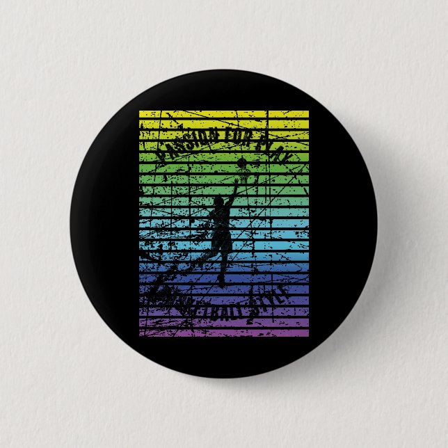 Badge Rond 5 Cm Silhouette Noire D'Un Joueur De Basket Contre (Devant)