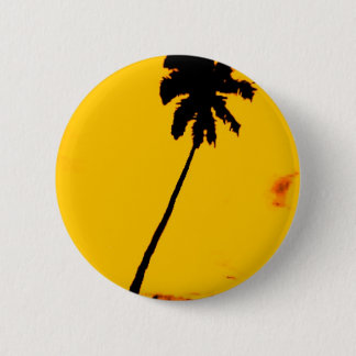 Badge Rond 5 Cm Silhouette palmier