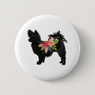 Badge Rond 5 Cm Silky Chihuahua Dog Breed