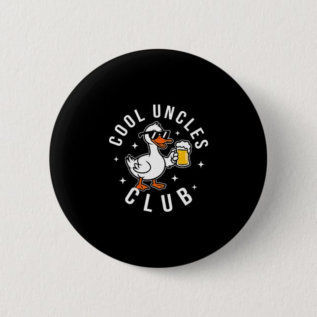 Badge Rond 5 Cm Silly Uncle Goose Cool Uncles Club Shirt Men Uncle (Devant)