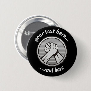Badge Rond 5 Cm Silver