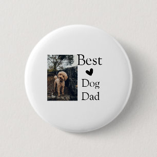 Badge Rond 5 Cm Simple animal coloré ajouter nom photo chien papa