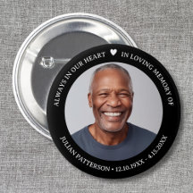 Simple coeur Photo Funéraire Garde-mémoire