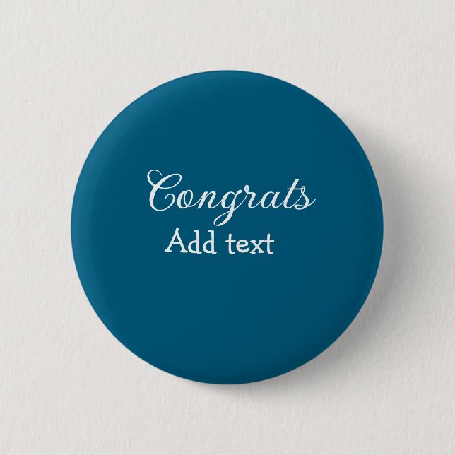Badge Rond 5 Cm Simple congratulation graduation add your (Devant)
