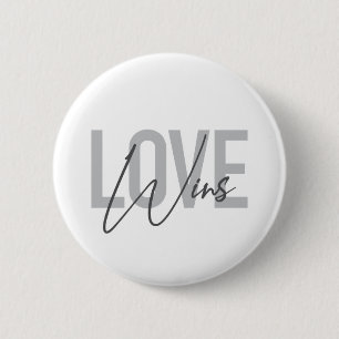 Badge Rond 5 Cm Simple, cool, urban, trendy, modern Love Wins