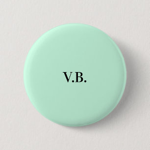 Badge Rond 5 Cm Simple couleur unie ajouter nom texte monogramme