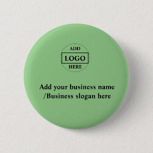 Badge Rond 5 Cm Simple élégant logo personnalisé ici bouton de l'e