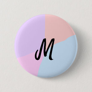 Badge Rond 5 Cm simple logo monogramme minimal personnalisé