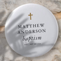 Simple moderne Elegant Cross Baby Baptism