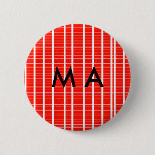 Badge Rond 5 Cm Simple monogramme ajouter votre nom lettre man min